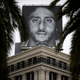Former San Francisco 49ers quarterback Colin Kaepernick is displayed on the roof of the Nike Store on September 5, 2018 in San Francisco, California.